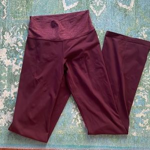 Lululemon burgundy pants, 6 tall. Worn less than 10 times